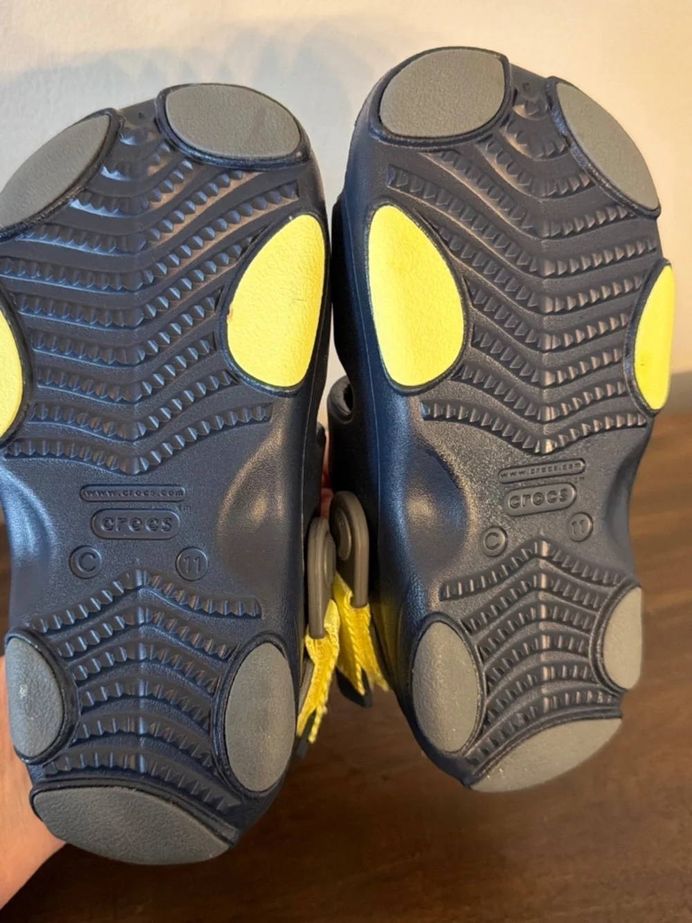 Crocs Swiftwater All Terrain Sandals Navy Unisex Kids Sz C 11 Rainbow/turtle